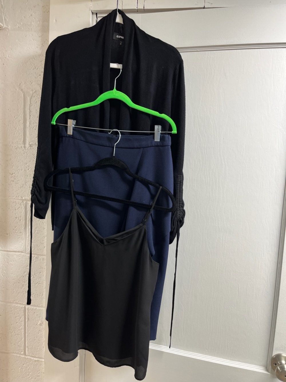 3 pc set. Banana Republic & Express Tops/skirt  Bundle — Black and Navy